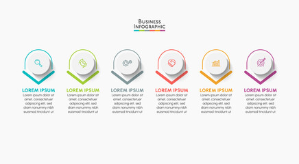 Business data visualization. timeline infographic icons designed for abstract background template milestone element modern diagram process technology digital marketing data presentation chart Vector
