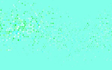 Light Green vector Abstract illustration with colored bubbles in nature style.