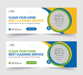 	
Cleaning service  social media and Set of Cleaning Service facebook cover or Facebook timeline Cover template Design	
