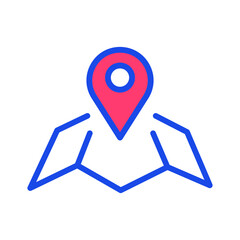 Map Pin Isolated Vector icon which can easily modify or edit


