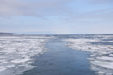 Naklejka na ściany i meble オホーツク海の流氷
