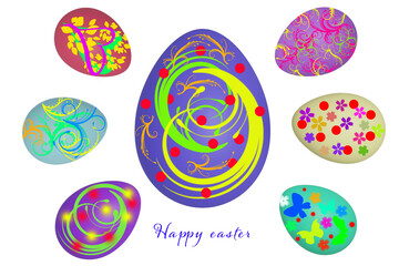 カラフルなエッグのイースターイメージ