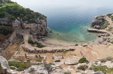 The Sanctuary of goddess Hera at Perachora, Corinthia, Greece.