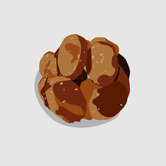 Gemblong indonesian food design vector