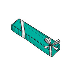 Hand-drawn coloured vector illustration of gift.