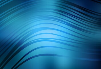 Fototapeta premium Light BLUE vector template with wry lines.