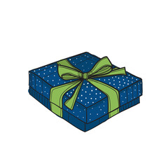 Hand-drawn coloured vector illustration of gift.