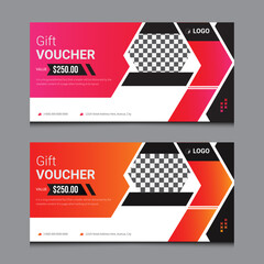 Gift voucher, certificate or coupon template for valentines or day. Eps 10 vector illustration. Background for invitation, shop, beauty salon, spa. Valentine's Day background.