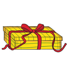Hand-drawn coloured vector illustration of gift.