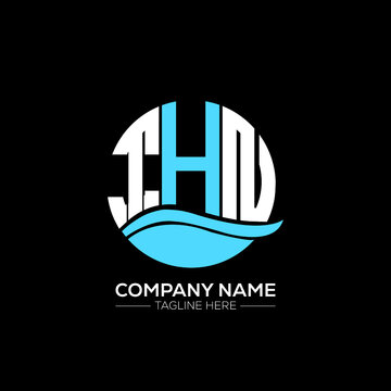 THN logo monogram isolated on circle element design template, THN letter logo design on black background. THN creative initials letter logo concept.  THN letter design.