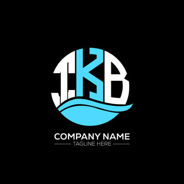 TKB logo monogram isolated on circle element design template, TKB letter logo design on black background. TKB creative initials letter logo concept.  TKB letter design.