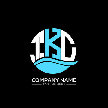 TKC logo monogram isolated on circle element design template, TKC letter logo design on black background. TKC creative initials letter logo concept.  TKC letter design.