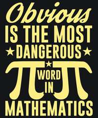 Pi Day T-shirt Design vector