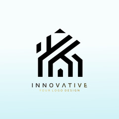 modern logo brand for real estate group