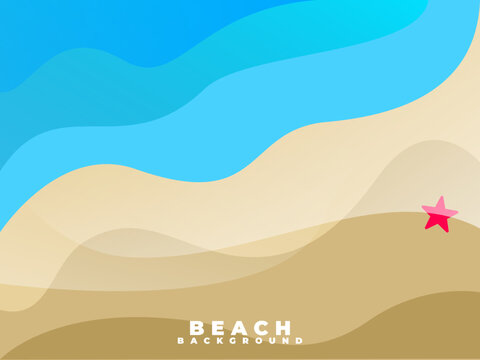 summer beach background, summer beach background, beach and sea, Vector illustration of tropical beach in daytime