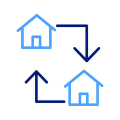 House Exchange Isolated Vector icon which can easily modify or edit


