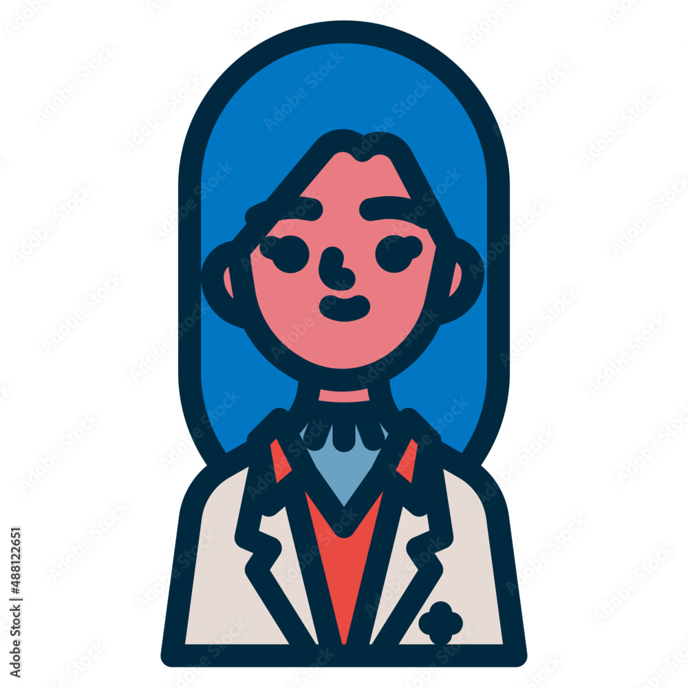 Wall mural pharmacist two tone icon