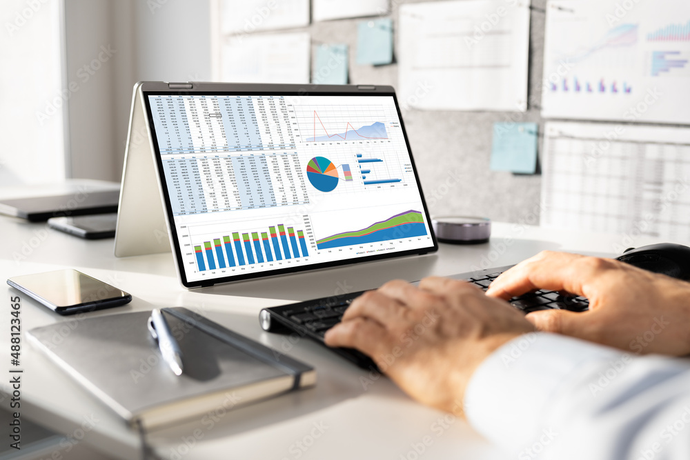 Poster KPI Predictive Analytics Data Dashboard