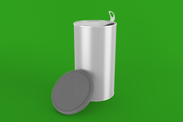 Tin Can With Lid