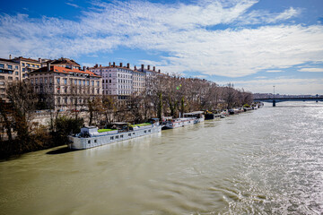 Les berges du Rhône à Lyon