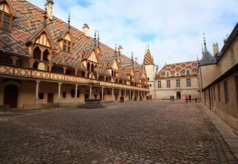 Hospices de Beaune - landmark and museum in Beaune, Burgundy, France