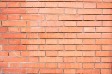 real italian red brick wall texture, close up shot