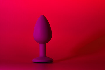 Sex toys on a pink background