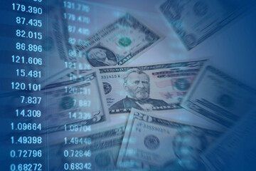 金融イメージ　ファイナンシャルグラフ