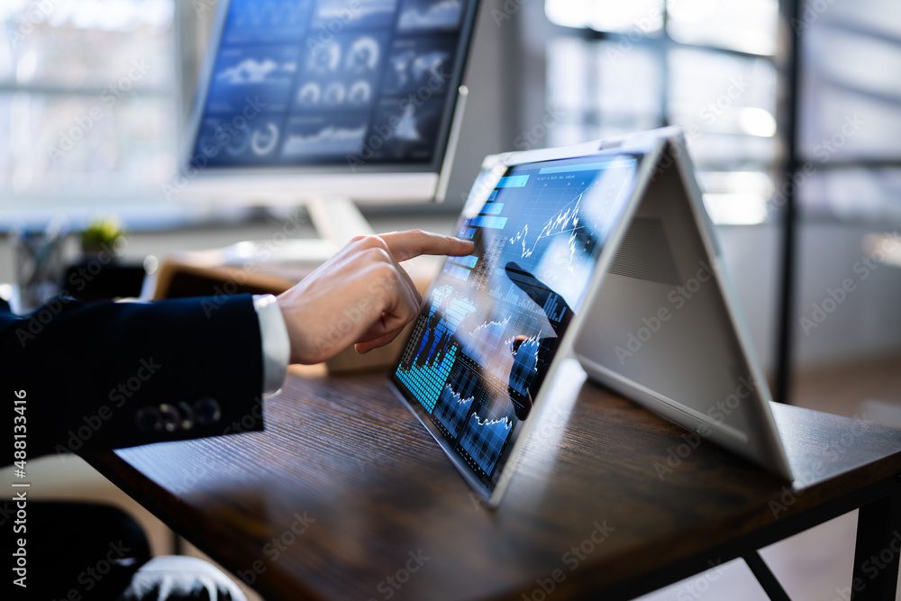 Poster business data analytics dashboard