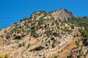 Fototapeta na wymiar Mountains in Green Canyon, Turkey