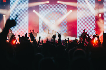 Concert crowd on a music concert