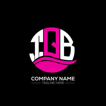 TQB logo monogram isolated on circle element design template, TQB letter logo design on black background. TQB creative initials letter logo concept.  TQB letter design.
