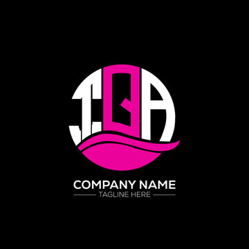 TQA logo monogram isolated on circle element design template, TQA letter logo design on black background. TQA creative initials letter logo concept.  TQA letter design.