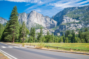 Typical view of the Yosemite National Park.