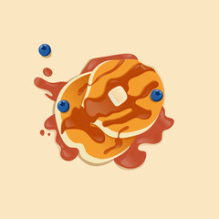 Good morning! Delicious pancakes for breakfast! 