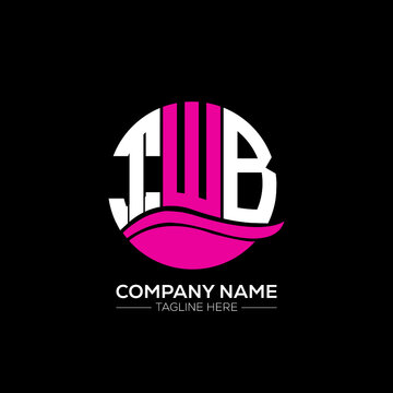 TWB logo monogram isolated on circle element design template, TWB letter logo design on black background. TWB creative initials letter logo concept.  TWB letter design.