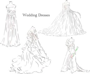 ウェディングドレス　セット