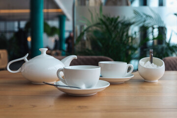 English white tea service, morning, breakfast