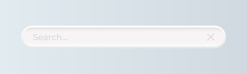 Obraz premium Search bar. Element for user interface, applications and web pages. Vector illustration.