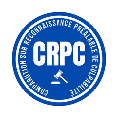 Symbole CRPC, comparution sur reconnaissance préalable de culpabilité