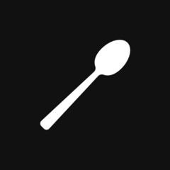 spoon icon on grey background
