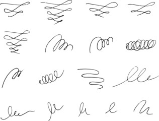 Doodle Hand drawn decorative elements