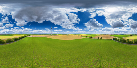 above the fields equirectangular 360° x 180° vr enviroment airpano