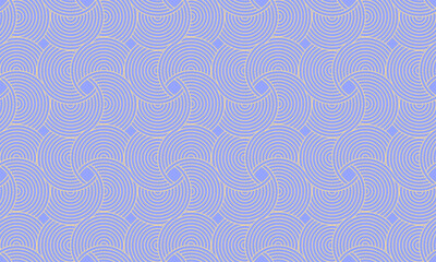 Trendy abstract seamless pattern with circles. Vector illustration