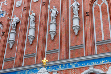 Riga Old Town. Medieval Gothic Architecture. Riga the capital of Latvia. Baltic states. Europe.