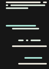 Code on screen vector illustration, flat cartoon coding lines simulation