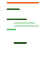 Obraz premium Code on screen vector illustration, flat cartoon coding lines simulation