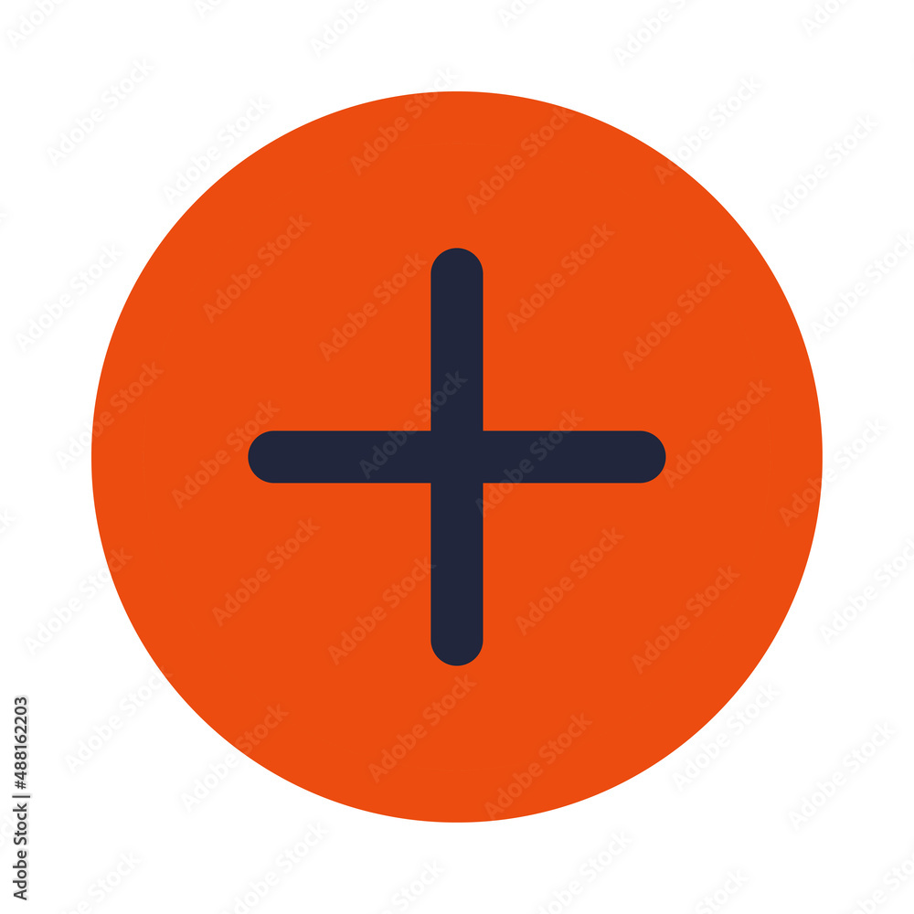 Poster circle add icon is made to complement your design needs, such as mobile and web applications, busine
