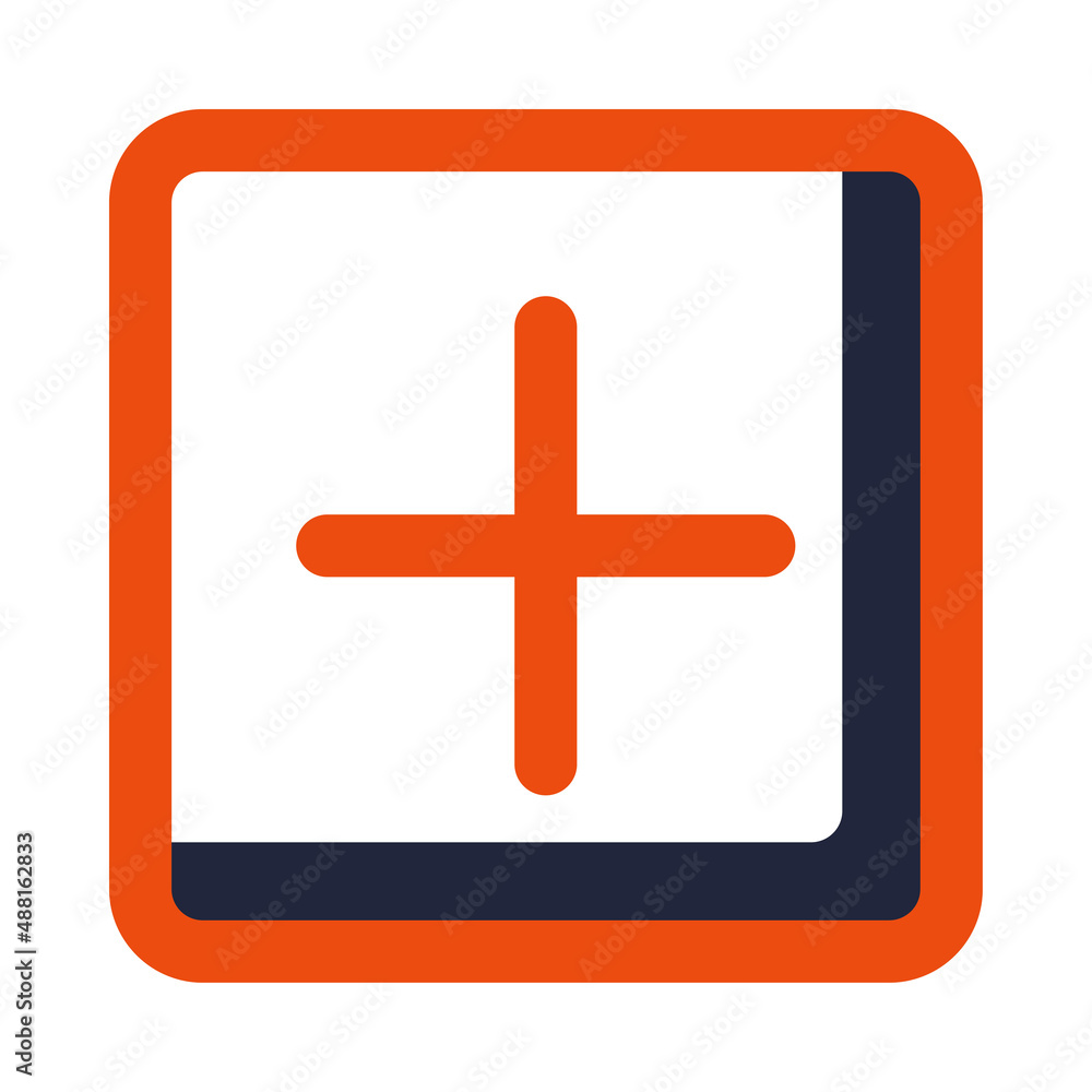 Poster square add icon is made to complement your design needs, such as mobile and web applications, busine