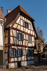 Fototapeta na wymiar Fachwerkhaus in der Altstadt von Endingen, Baden-Württemberg, Deutschland 